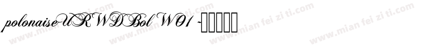 polonaiseURWDBol W01字体转换